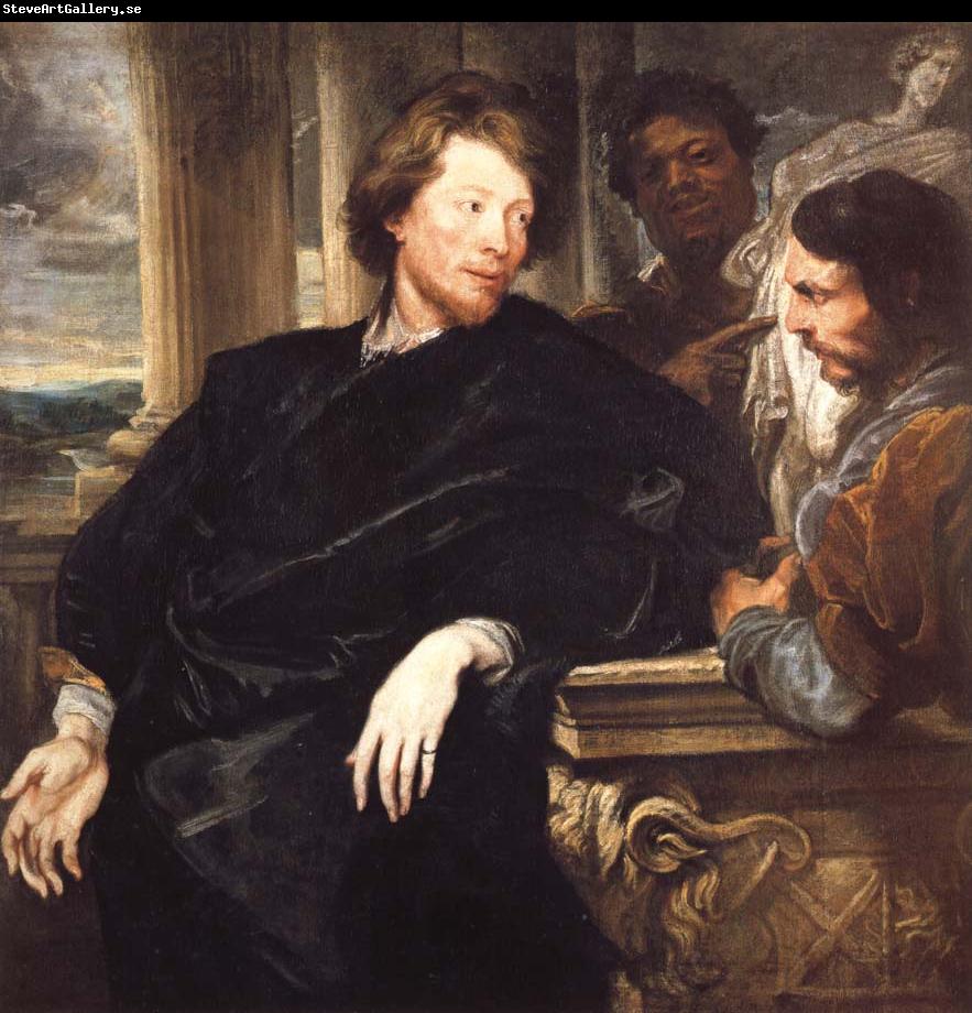 Anthony Van Dyck Portrait of GeorgeGage with Two Attendants